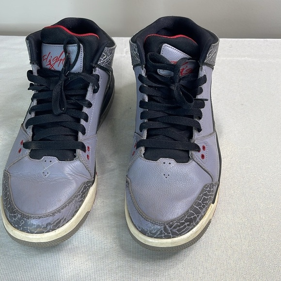 Nike Retro Jordan Flight Origin Men’s Sneakers High Top Grey Black Red 11 - Picture 5 of 12